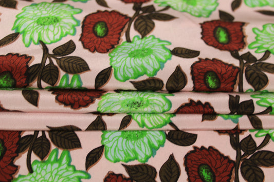 Tissu crêpe de soie 100% - imprimé fleuri - photo 2/5 | So Tissus