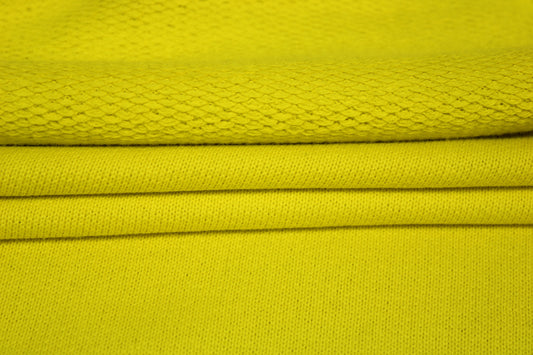 Tissu molleton japonais épais - jaune vif - photo 2/4 | So Tissus