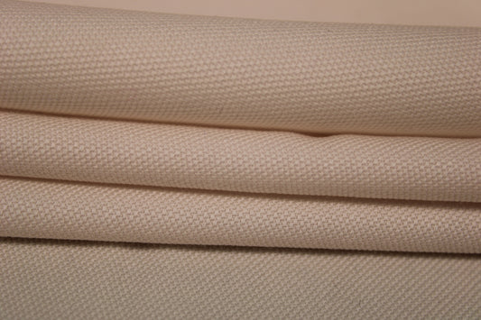 Tissu laine froide piqué - écru - photo 2/3 | So Tissus