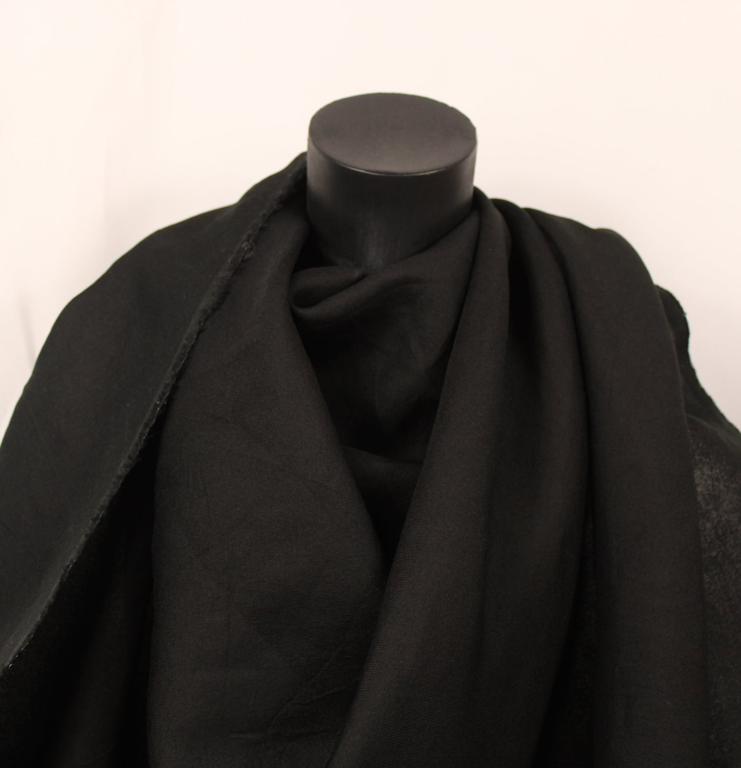 Tissu gazar de soie 100% - noir - photo 4/4 | So Tissus