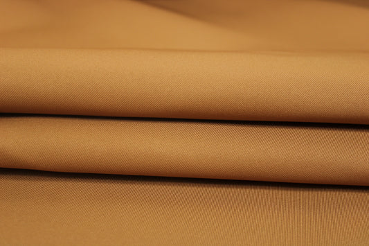 Tissu double toile sergé - camel - photo 2/4 | So Tissus