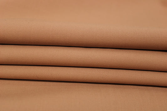 Tissu crêpe de laine stretch laine - nude - photo 2/4 | So Tissus