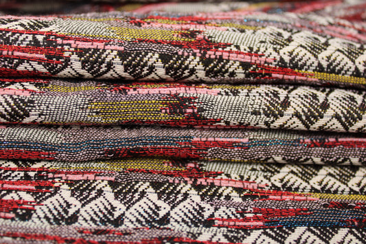 Tissu brocart motif ethnique - multicolore - photo 2/5 | So Tissus