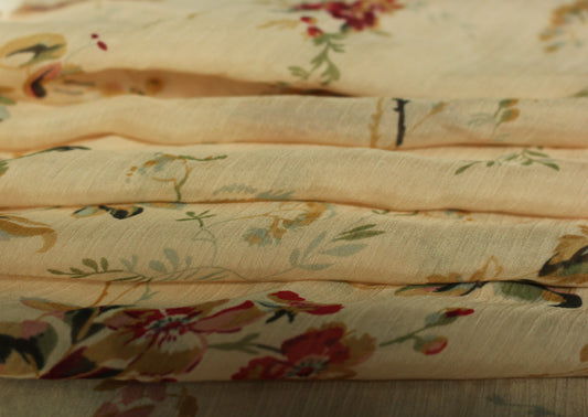 Tissu mousseline viscose - imprimé fleuri - photo 2/4 | So Tissus