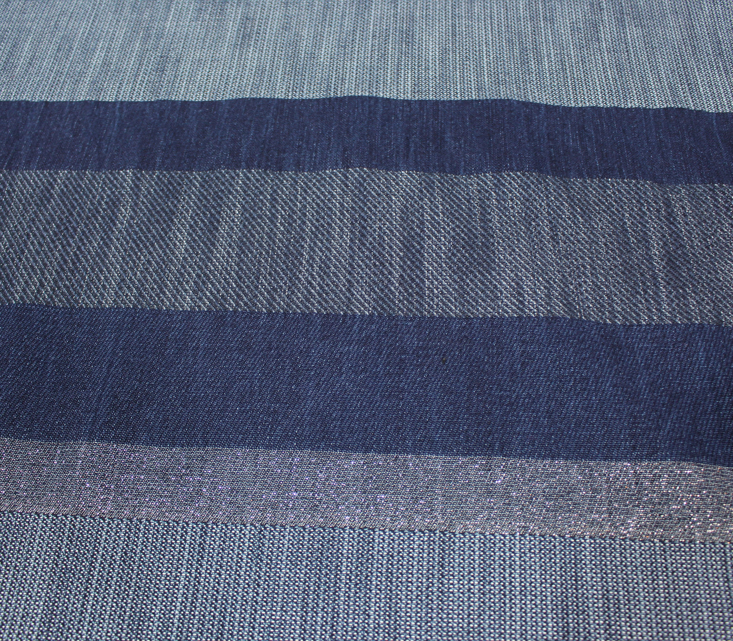 Tissu toile coton et lin - ton bleu jean - photo 5/5 | So Tissus