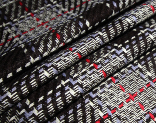 Tissu tweed coton mélangé - à carreaux - ton noir | Bennytex | Mondial Tissus | Cousette | Tissus de rêve | Tissus.net