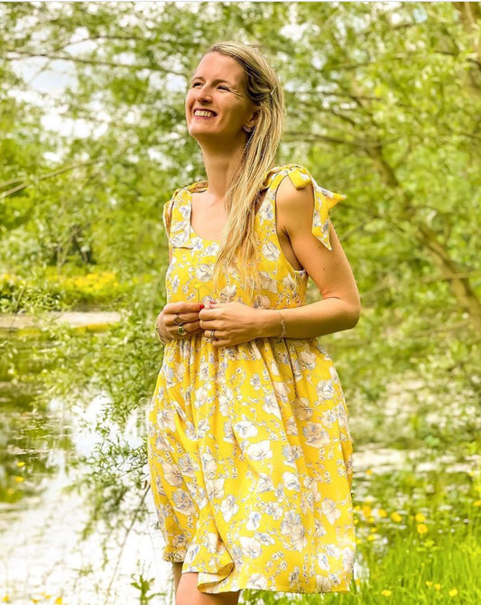 Tissu crêpe viscose - imprimé fleuri - photo 2/5 | So Tissus