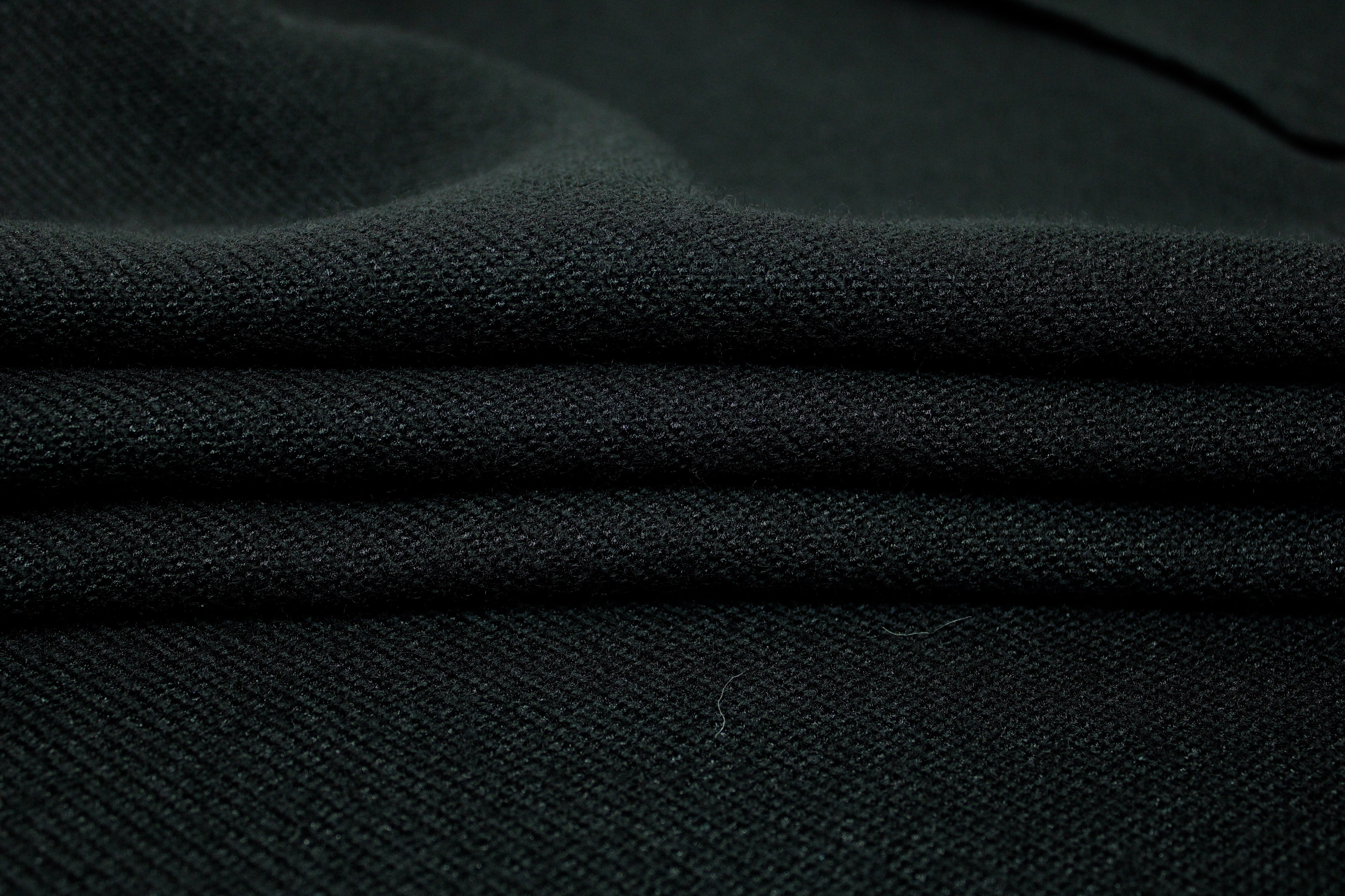 Tissu Laine Super 90 Dormeuil Vintage - Noir, Dimensions 160x70 Cm, Neuf