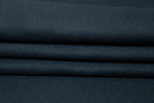 Tissu double drap de laine - bleu marine - photo 2/3 | So Tissus