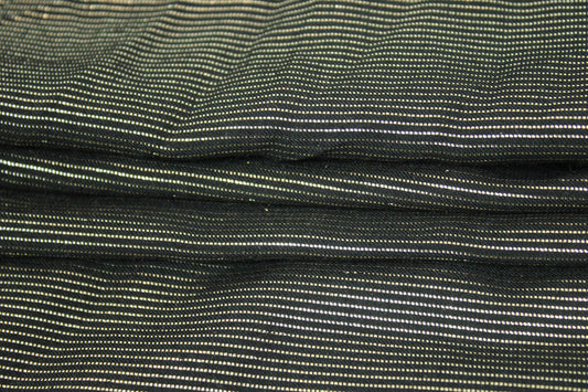 Tissu viscose - à rayures - noir et doré - photo 2/4 | So Tissus