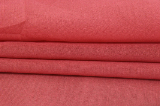 Tissu voile de coton - corail - photo 2/3 | So Tissus