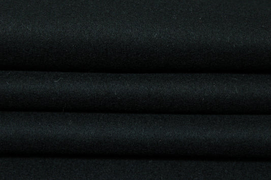 Tissu drap de laine - noir - photo 2/3 | So Tissus
