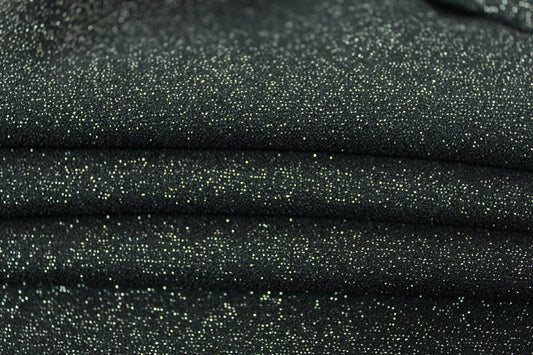 Tissu crêpe caddy - noir moucheté - photo 2/3 | So Tissus