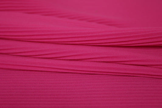 Tissu plissé - imprimé rose - photo 2/3 | So Tissus