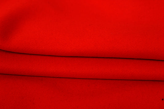 Tissu drap de laine - rouge orangé - photo 2/3 | So Tissus