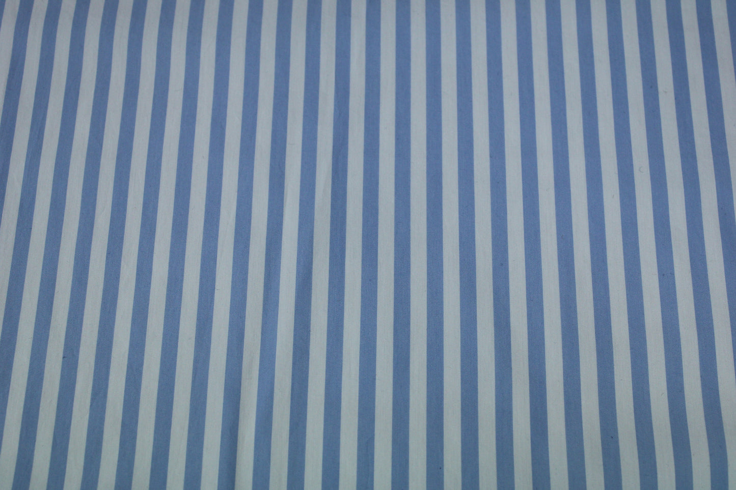 Tissu popeline coton - à rayures - blanc et bleu ciel - photo 5/5 | So Tissus