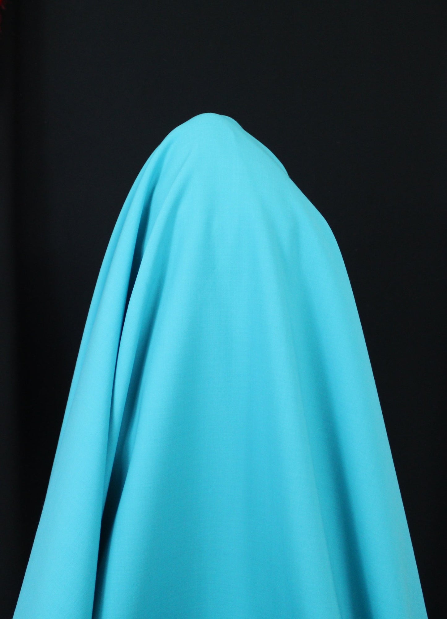 Tissu crêpe de laine stretch - bleu turquoise - photo 3/3 | So Tissus