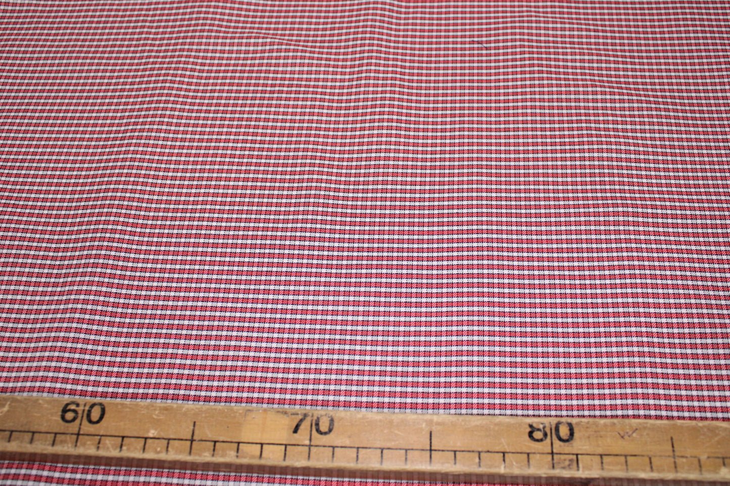 Tissu popeline coton - à carreaux - rouge et blanc - photo 5/5 | So Tissus