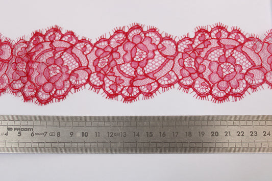 Galon - dentelle rouge framboise - photo 2/3 | So Tissus