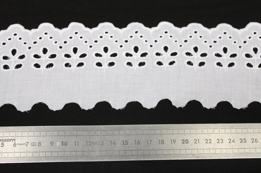 Galon - broderie anglaise blanche - photo 2/3 | So Tissus