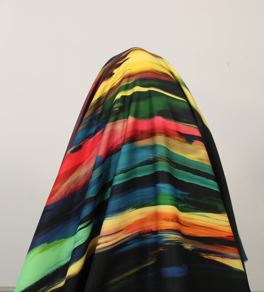 Tissu crêpe japonais - imprimé tie and dye