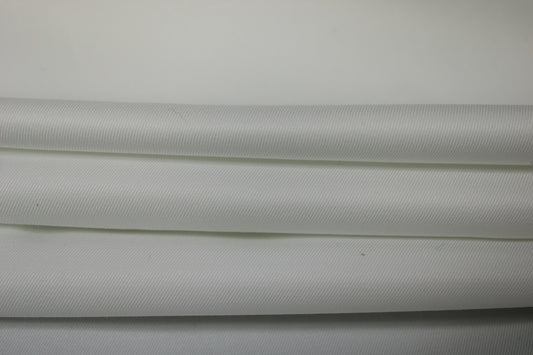 Tissu gabardine fine de coton - blanc - photo 2/3 | So Tissus