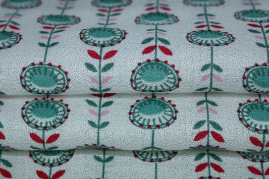 Tissu crêpe viscose - imprimé fleuri - photo 2/5 | So Tissus