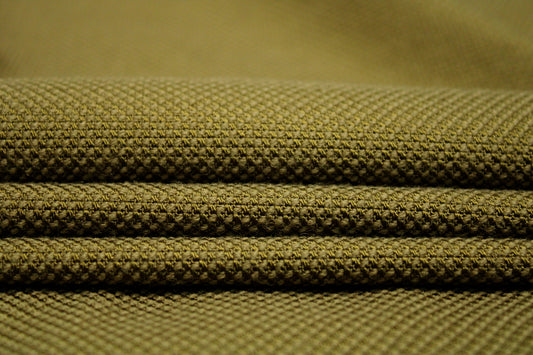 Tissu piqué de laine - kaki - photo 2/4 | So Tissus