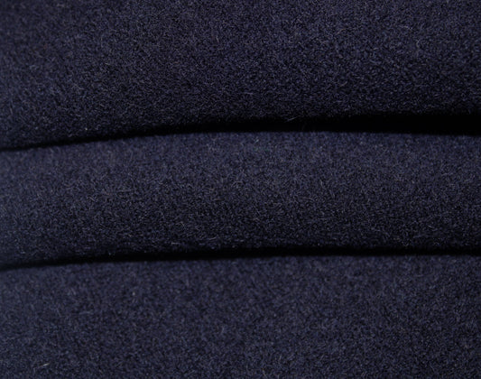 Tissu drap de laine - bleu marine foncé - photo 2/3 | So Tissus