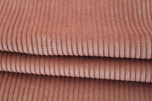 Tissu velours côtelé - bois de rose - photo 2/3 | So Tissus