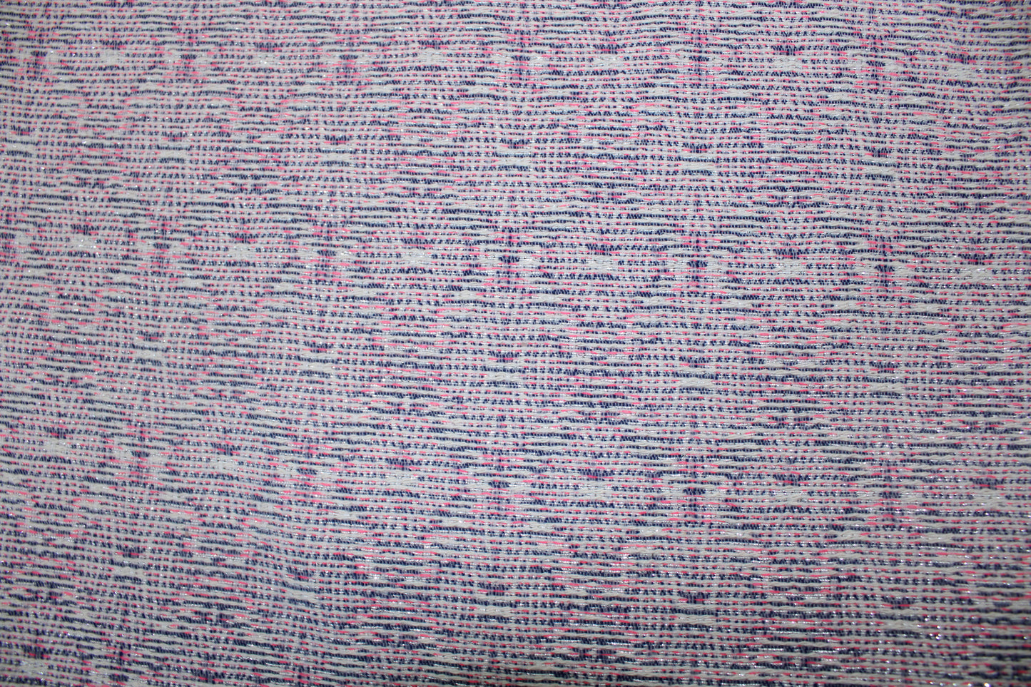 Tissu tweed coton - ton blanc et rose - photo 5/5 | So Tissus