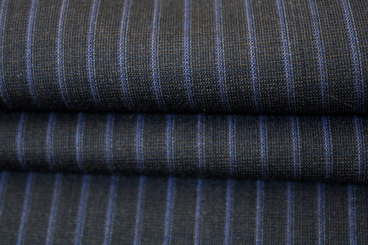 Tissu crêpe de laine stretch - à rayures - photo 2/4 | So Tissus