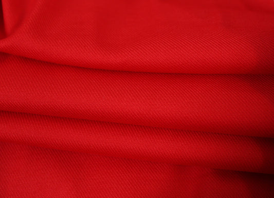 Tissu gabardine coton - rouge - photo 2/3 | So Tissus
