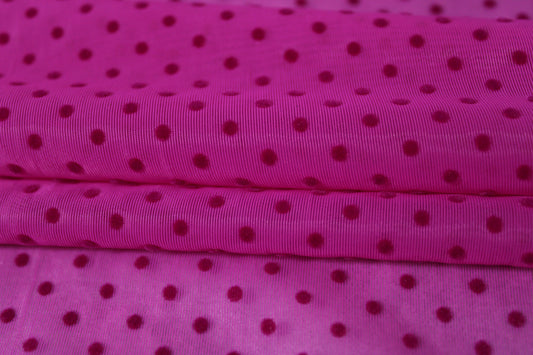 Tissu plumetis - fuchsia - photo 2/4 | So Tissus