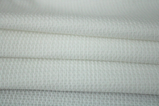 Tissu piqué de coton - blanc - photo 2/3 | So Tissus
