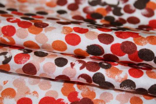 Tissu crêpe viscose - imprimé tacheté - photo 2/5 | So Tissus