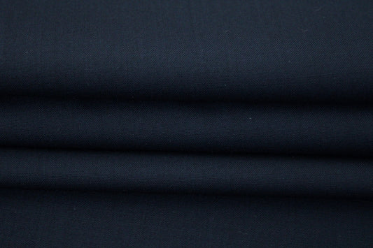 Tissu laine froide - bleu marine - photo 2/3 | So Tissus