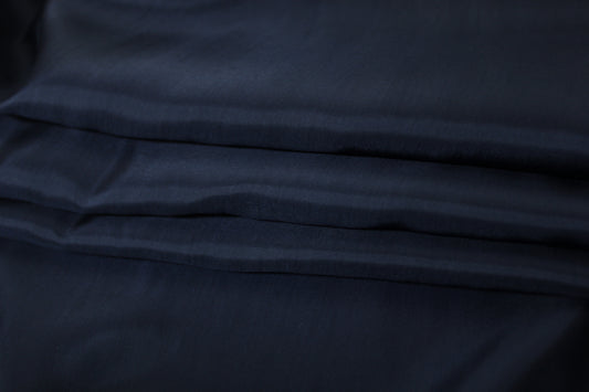 Doublure cupro - bleu marine - photo 2/3 | So Tissus
