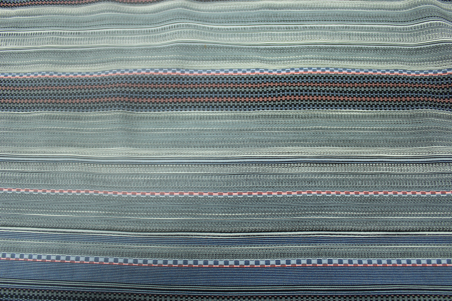 Tissu tweed à rayures - ton bleu et noir - photo 5/5 | So Tissus