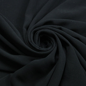 Tissu crêpe viscose - noir