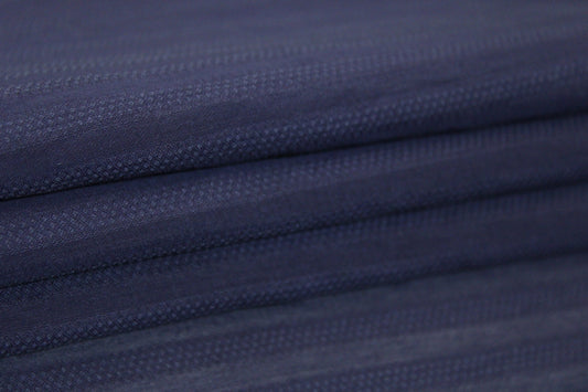 Tissu voile de viscose- à rayures - violet - photo 2/3 | So Tissus