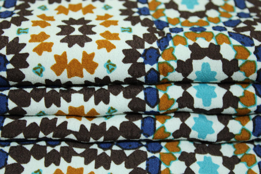 Tissu crêpe viscose - imprimé vitrail - photo 2/5 | So Tissus