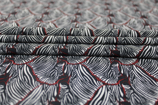Tissu crêpe - imprimé zèbres - photo 2/4 | So Tissus