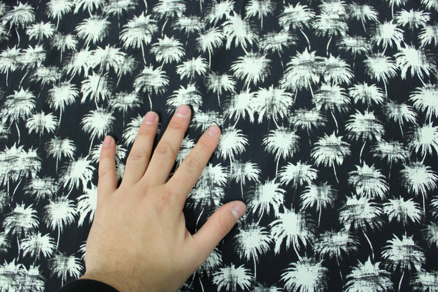 Tissu crêpe viscose - imprimé palmiers