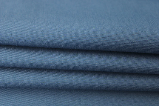 Tissu chambray de coton - bleu - photo 2/3 | So Tissus