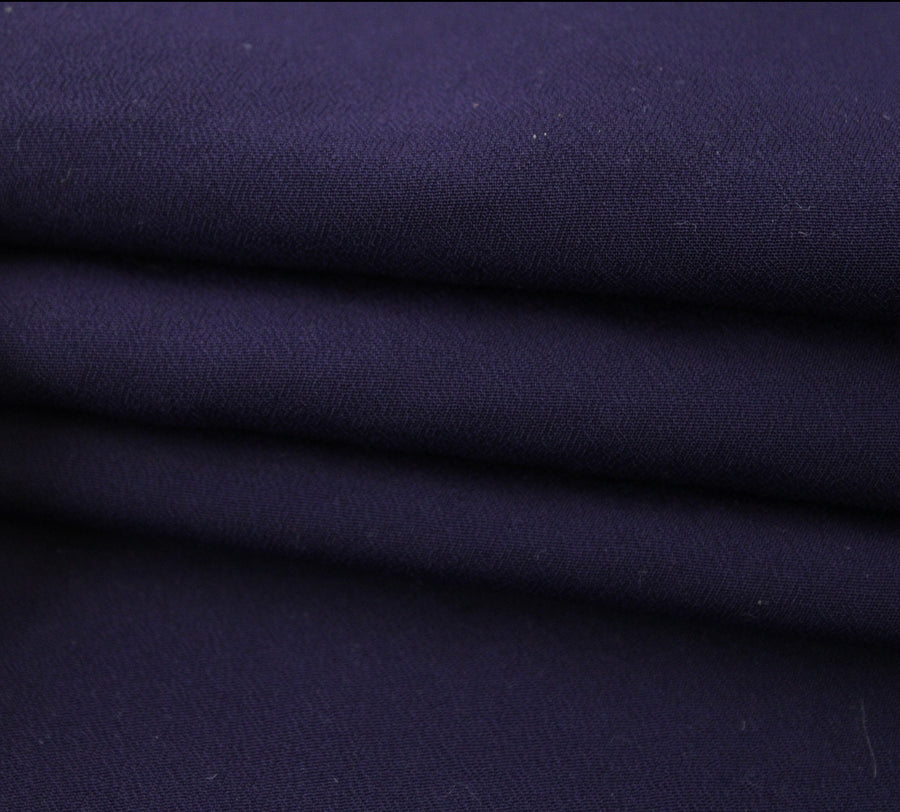 Tissu crêpe de chine - violet foncé