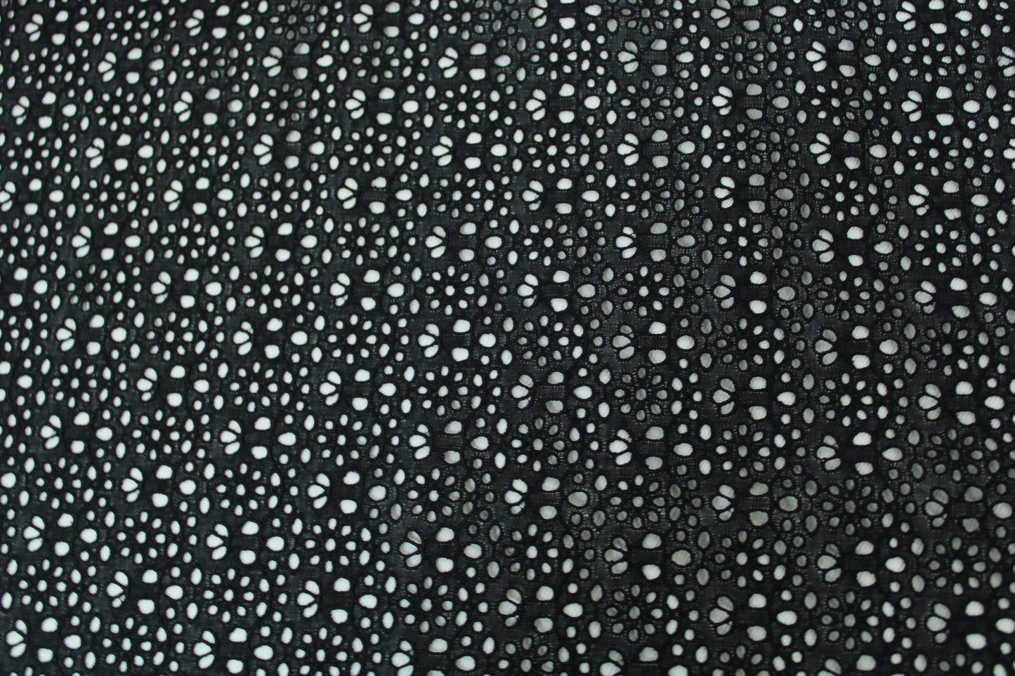 Tissu broderie anglaise - fleuri - noir - photo 3/3 | So Tissus
