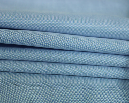 Tissu popeline piqué de coton - bleu ciel - photo 2/3 | So Tissus