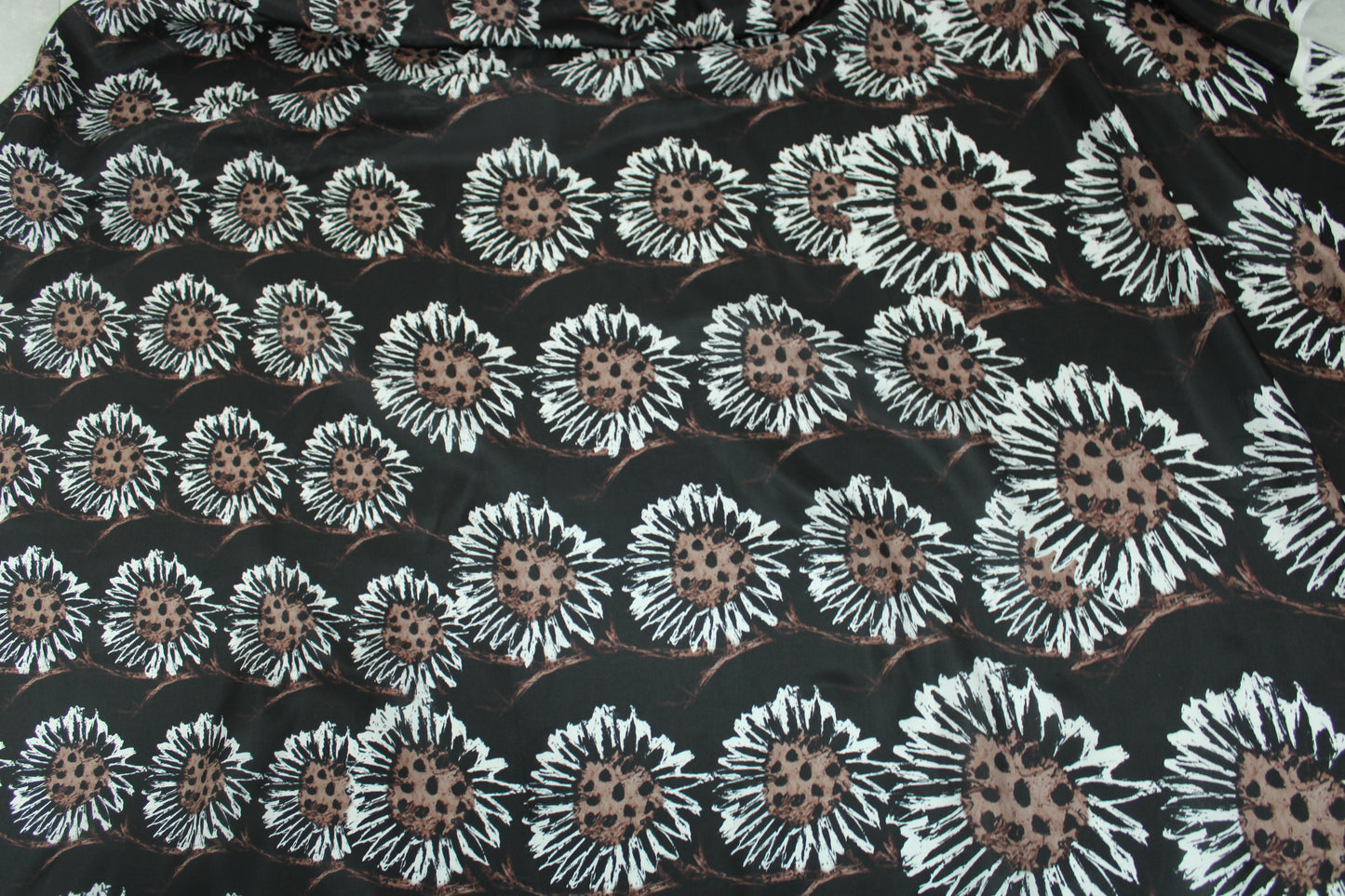 Tissu soie plume - imprimé tournesol abstrait - photo 5/5 | So Tissus