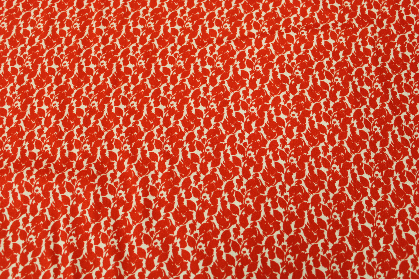 Tissu viscose - imprimé fleuri - ton orange - photo 5/5 | So Tissus